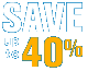 save up to 40%