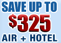 Save up to $200 when you book Air and Hotel together